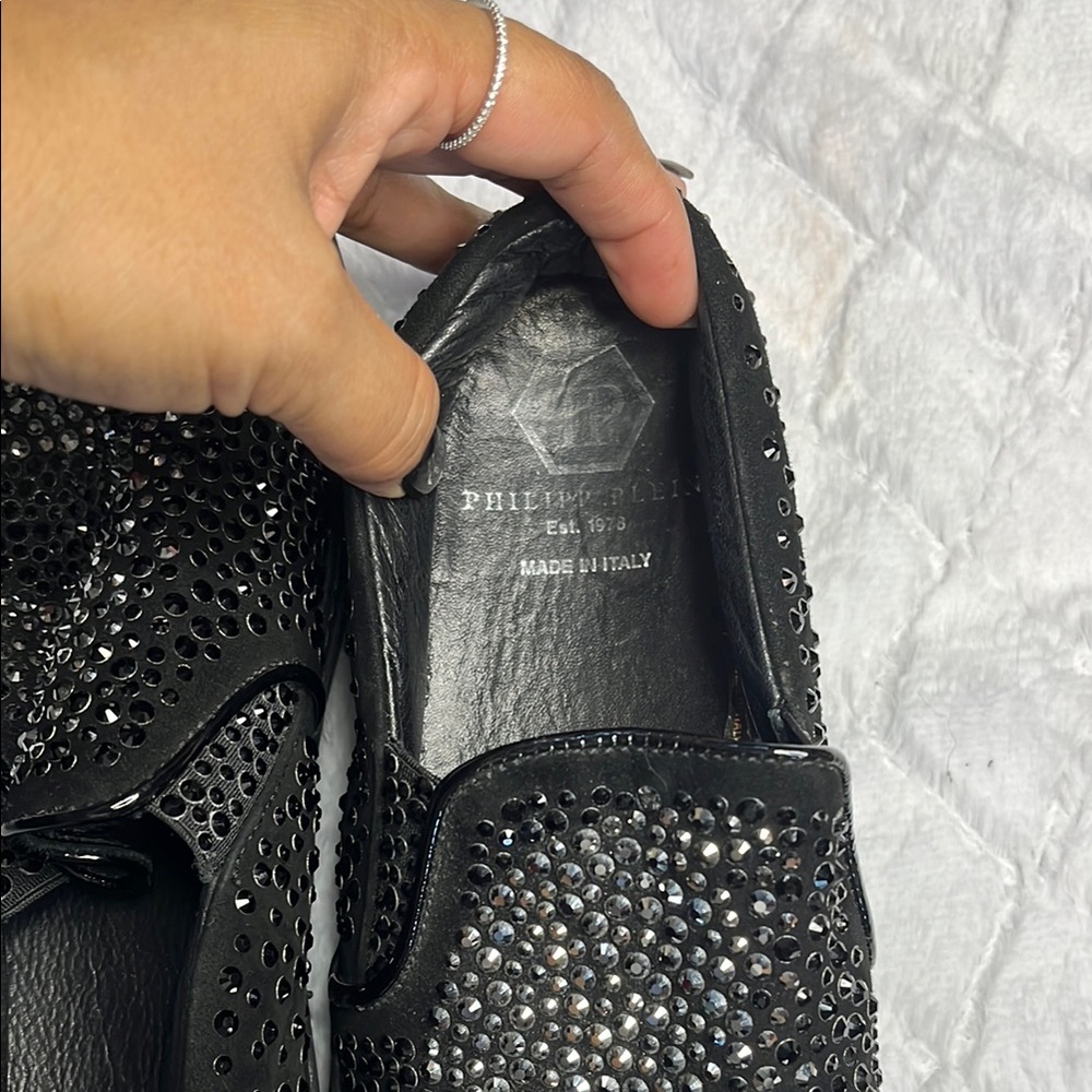 Black Rhinestone Sneakers - Picture 5 of 5